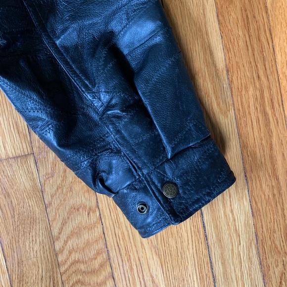 XXL Vintage Leather Jacket US Navy - Picture 10 of 11